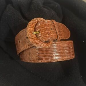 Ralph Lauren 1.5” lizard belt-size 30